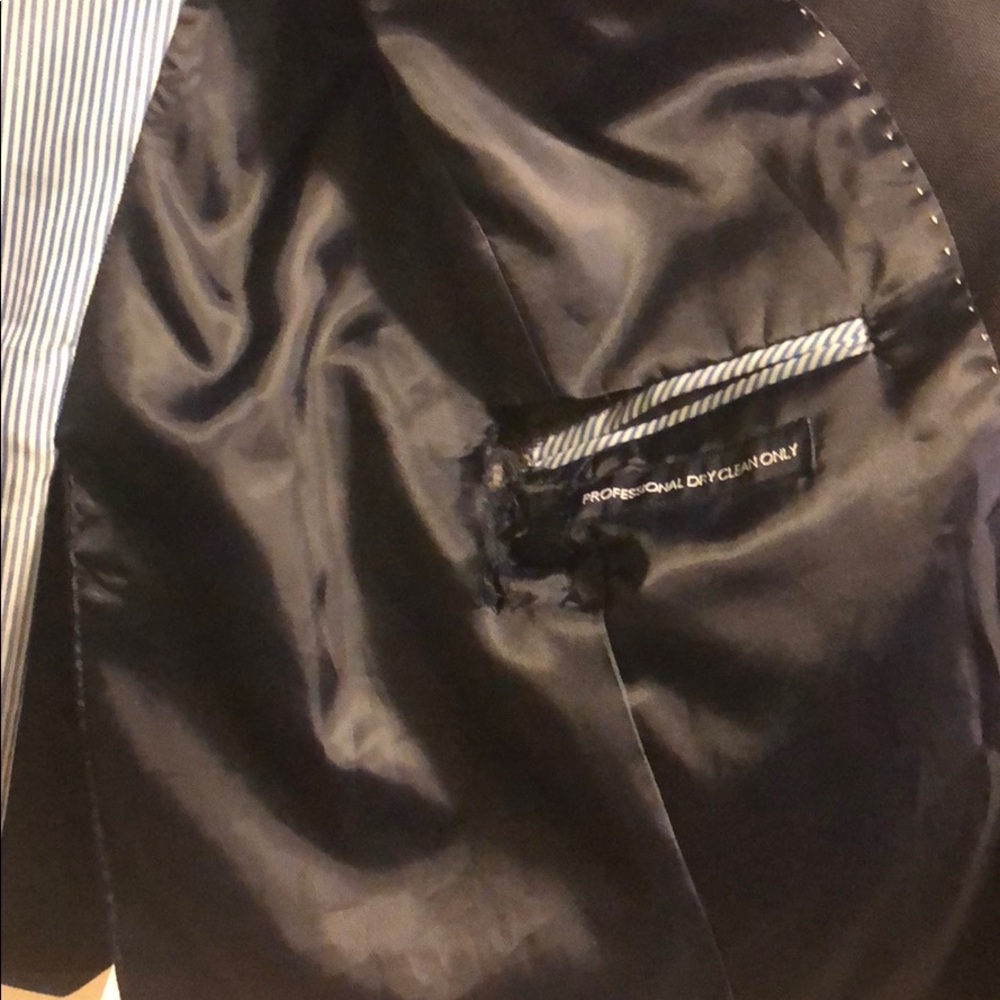 Tommy Hilfiger Trim Fit Navy Blazer - Picture 5 of 5